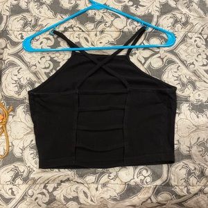 Black crop top